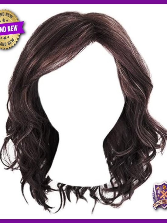 Heat-Friendly Wavy Bob Wig with Comfort Cap, Average Size main image 6